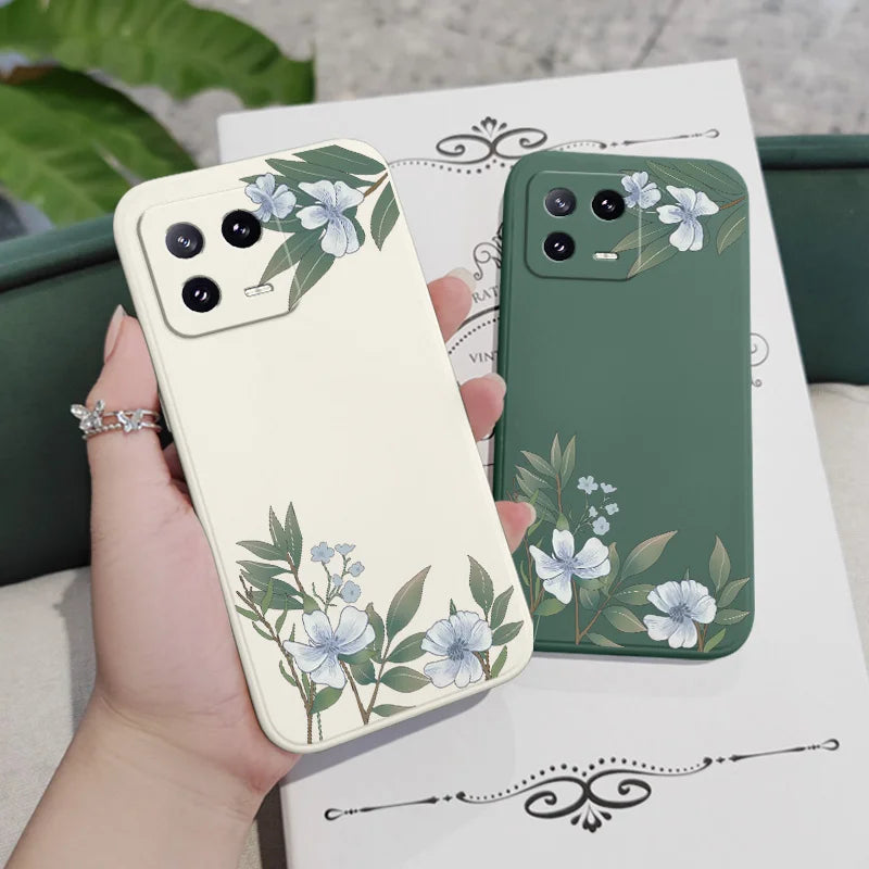 Encounter Flowers Phone Case For Xiaomi 17 Mi 15 15T 14 14T 13 13T 12 12X 12T 12S 11 11T 10 10T 9 9T Pro Lite Liquid Silicone Co