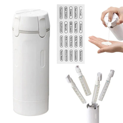 Travel Split Bottle Four In One Wash Bottle Portable Cosmetics Shampoo Storage Bottle Travel Fluid Container Portable Tool