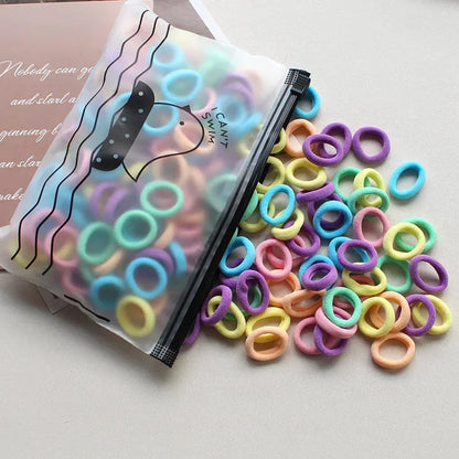 2pc Pet Supplies 100pcs/set Elastic Pet Hair Band Dog Grooming Accessories Bow with Hair Bands for Dogs Headwear Puppy Cat Bow
