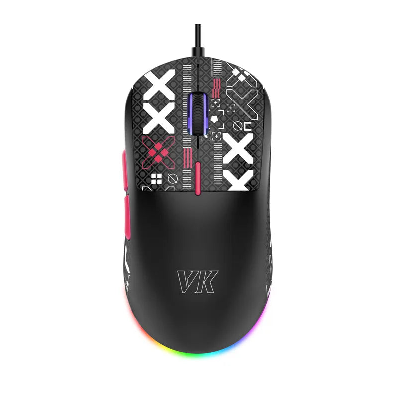 Gaming Keyboard and Mouse Combo Mechanical Feel, Computer and Laptop Backlit Gamer Kit, RGB Wired Keyboard and Mouse With Sticke