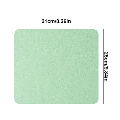 1PC Small PU mouse pad Non-Slip Gaming Desktop Leather Mouse Pad Waterproof Anti-Scratch Easy To Clean Mat For PC Laptop Desktop