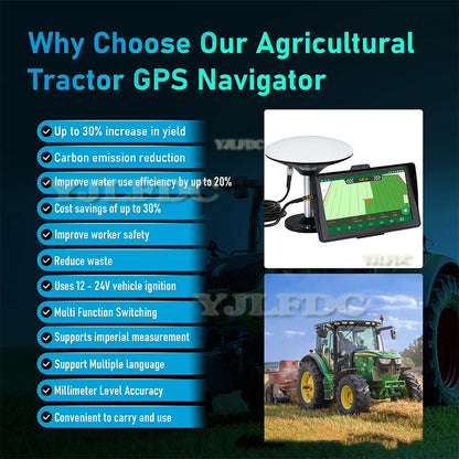 7-inch/9-inch Agricultural Tractor Navigation Car System Built-In Automatic Driving GPS For Tractor Sprayer For Spraying in Farm