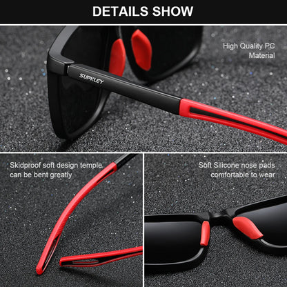 SUPKLEY Sports Sunglasses for Men Women Comfortable Light Weight Polarized Sun Glasses UV400 Eyewear Accessory Best Gift Choice