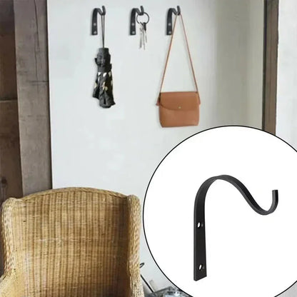 3/6Pcs Metal Hooks J-hook Vintage Wall Hanger Screw Hooks For Bathroom Kitchen Room Cloth Towel Rack Coat Hat Holder