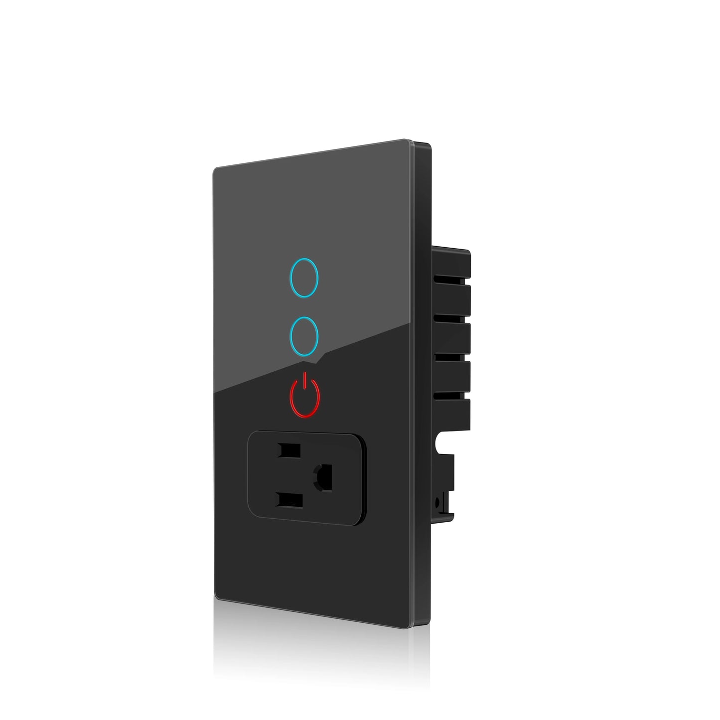 Melery Wifi Smart Tuya Light Switch Stairs Mexico US Wall Socket Plug Outlet Intelligent Glass Panel Remote Alexa Google Home