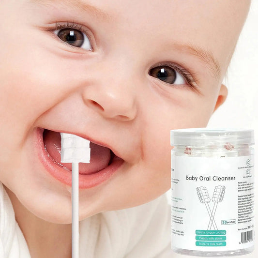 Baby Tongue Brush Mouth Care Cleaning Stick Gauze Soft Hygienic Cleaner Toothbrush for Baby Grooming Teeth Tongue Care Home