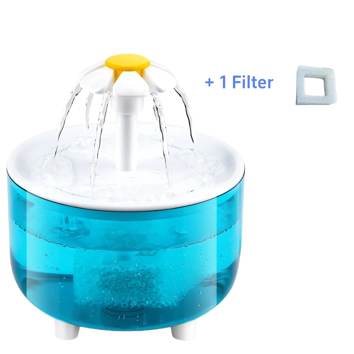 Cat Water Fountain Auto Filter Transparent Cat Drinker USB Electric Mute Recirculate Filtering Drinker for Cats Water Dispenser