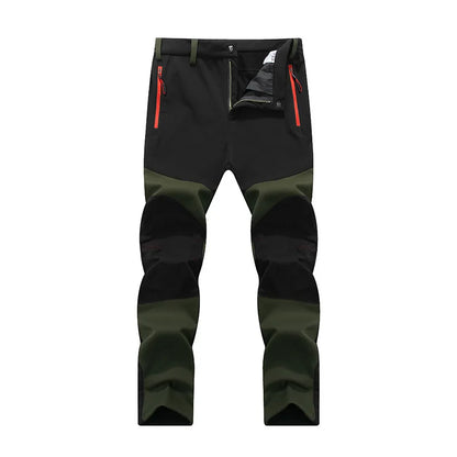 Workwear Pants Men Winter New Men's Thermal Softshell Pants Winter Windproof Waterproof Outdoor Jogging Sports Cargo Pants Man