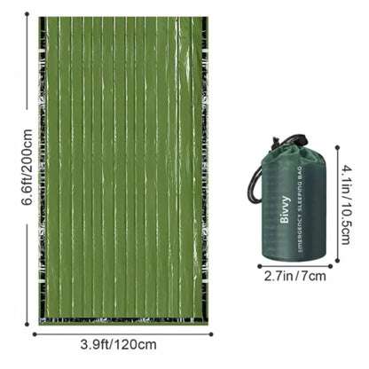 Waterproof Emergency Sleeping Bag 120x200cm/91x213cm PE Portable Survival Lightweight for Outdoor Camping Hiking Adventure ﻿