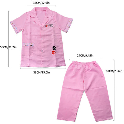 Children's Pet Doctor Role-Play Veterinary Clothing Family Dress Up Toys