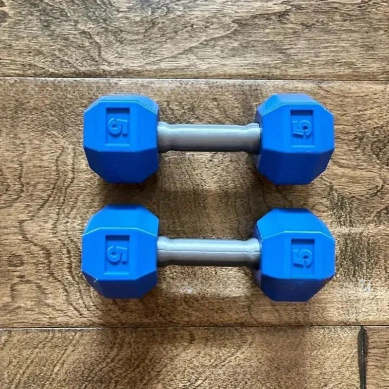 2 Pcs/set Toy Dumbbells Innovative Miniature Plastic Baby Dumbbell Set - Creative Toys for Toddlers