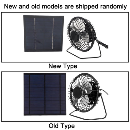 Portable Fan Solar Panel Powered Fan 5W Mini Solar Panel with Portable Cooling Fan Photovoltaic Solar Panel Set for Greenhouse
