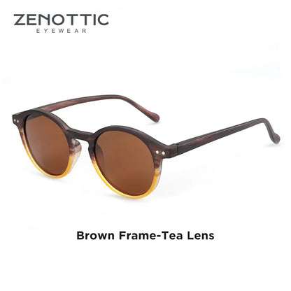 ZENOTTIC Retro Polarized Sunglasses 2026 2025 Men Women Vintage Small Round Frame Sun Glasses Polarized Lens UV400 Goggles Shade