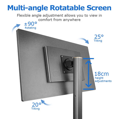 21.5 Inch Interactive Smart Display TV Android Operated In-Cell Touch Monitor Fitness Video Games USB Movable LCD Screen
