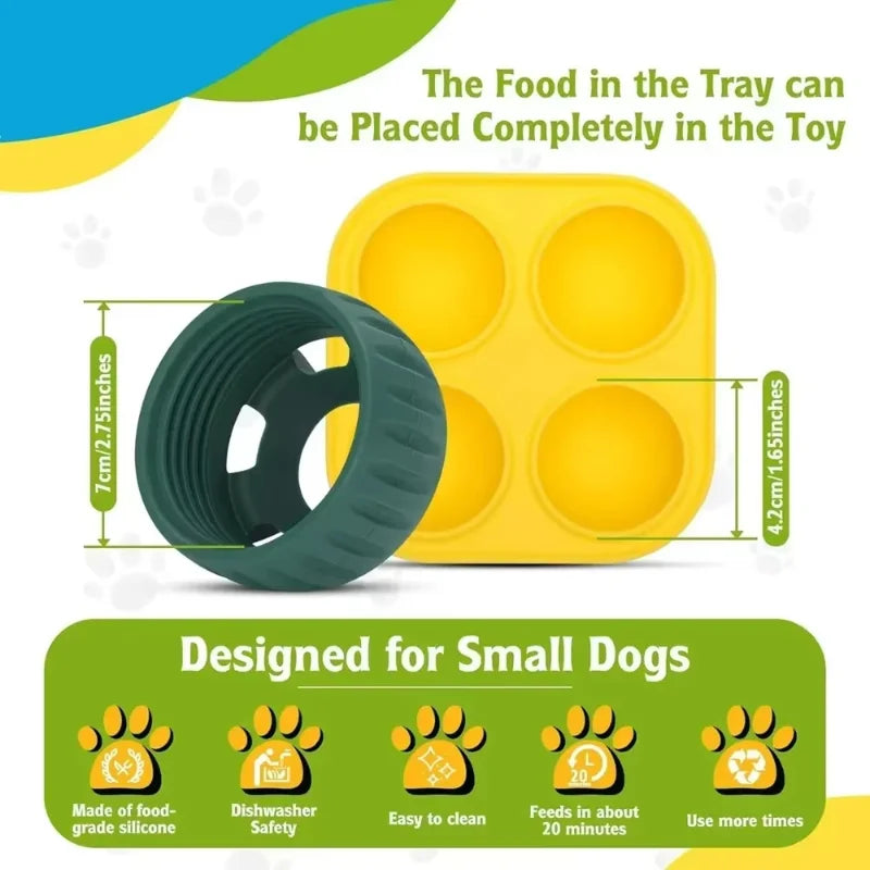 Silicone Pet Dog Toys Dog Chew Toys Interactive Dog Toys for Boredom Dog Treat Molds Silicone Healthy Treats for Dog Pet Product