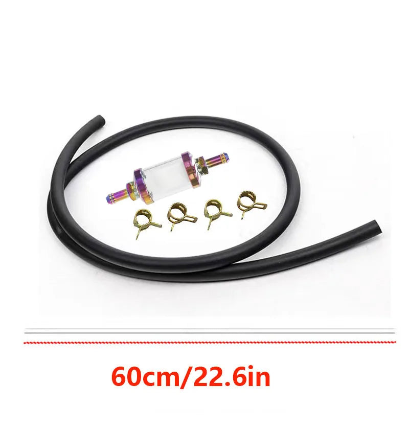 9mm CNC Aluminum Alloy Glass Gas Fuel Oil Filter Moto for Dirt Pit Bike 125/140/150/160cc CRF70 90 110 TTR100 110 KLX65