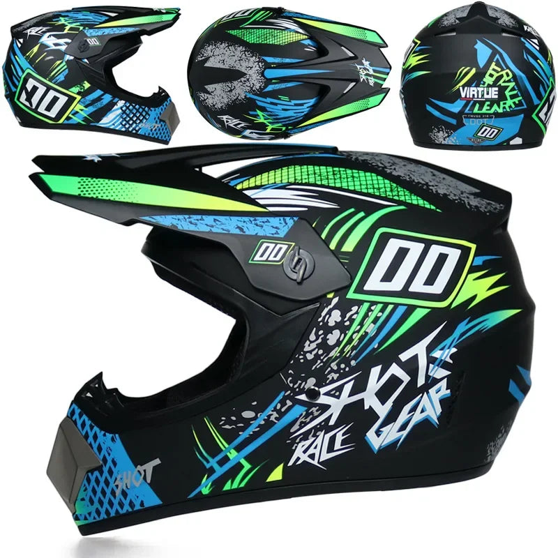 Motorcycle Helmet Children Off-road Helmet For Kids child MotoBike Downhill AM DH Cross safety Helmet Capacete Motocross Casco