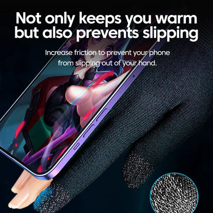 2/5 Fingers Gaming Gloves Breathable For Gamer Non-scratch Mobile Gaming Touch Gloves Gaming Accessories Comfortable Sweat Proof