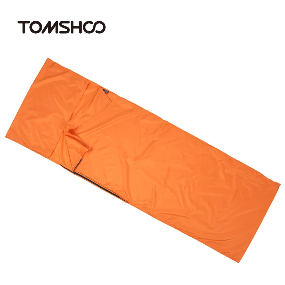 TOMSHOO Outdoor Travel Hotel Sleeping Bag Camping Hiking Polyester Pongee Healthy Sleeping Bag Liner with Pillowcase