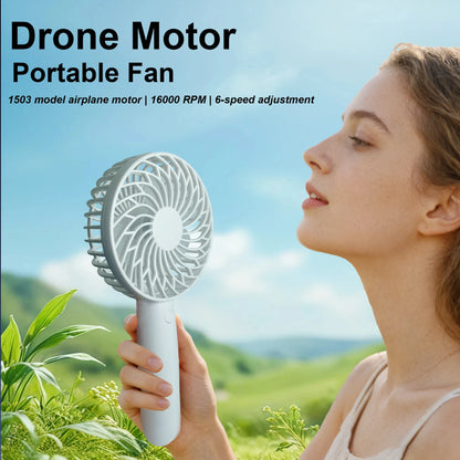 portable fan usb-c portable fan rechargeable Drone motor mini fan portable fan for travel Mobile phone holder desktop fan