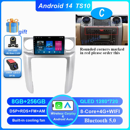 Car Android 16 GPS Navigation For Land Rover Discovery 3 2004 -2009 Auto Radio Stereo Multimidia Video Player Carplay NO 2DIN 4G