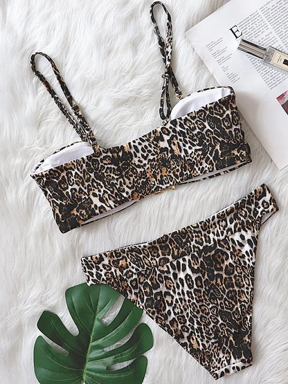 Sexy Black Bikini 2025 Women Bandeau High Cut Push Up Padded Luxury Solid Rhinestone Swimwear Brazilian Bathing Suit Swimsuit