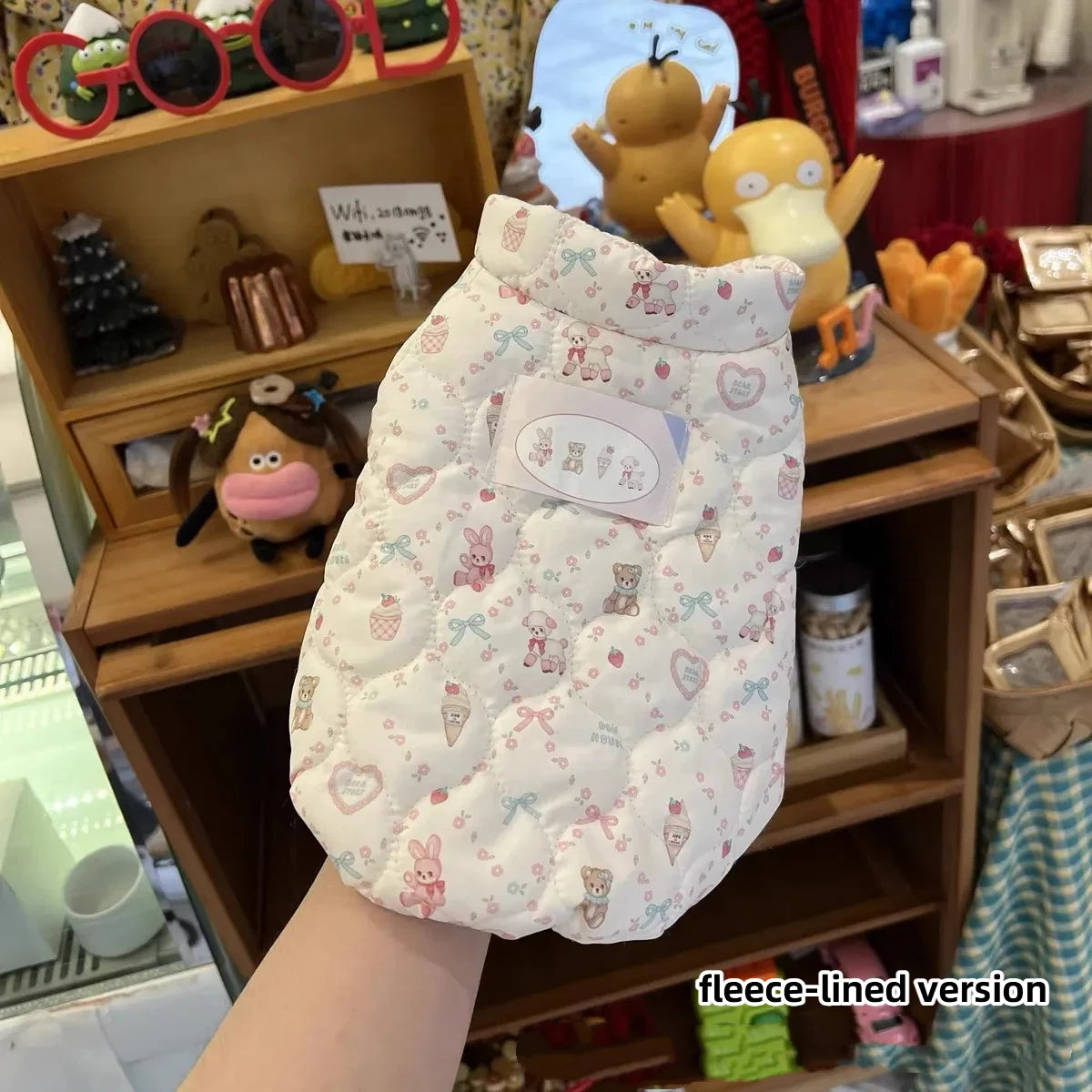 Cute Winter Pet Clothes Teddy Bear High Neck For Small Dog Parkas Warm Pet Vest Jacket Pet Coat Bear Cat Vest Puppy Clothing
