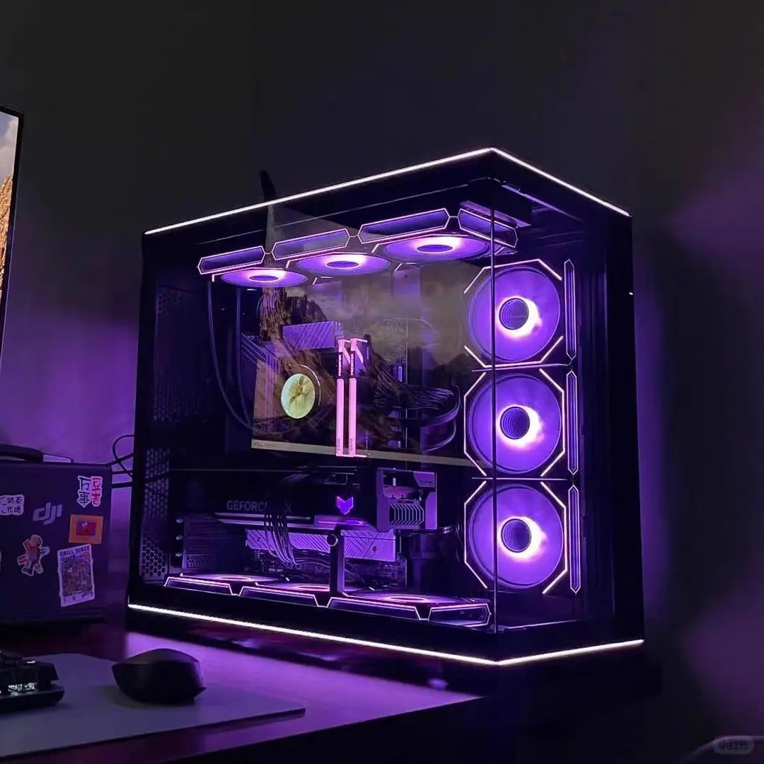 UPSIREN UF-4 Prism 6 PRO 120mm case fan 5V 3PIN motherboard light synchronization 4PIN PWM 3-sided infinity mirror 12CM