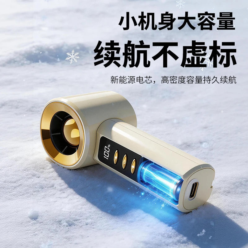 Portable Mini Handheld Fan With 100 Levels,  High-Speed Drive, Turbo Cooling,Outdoor Handheld Fan With LED Display Screen 12m/s