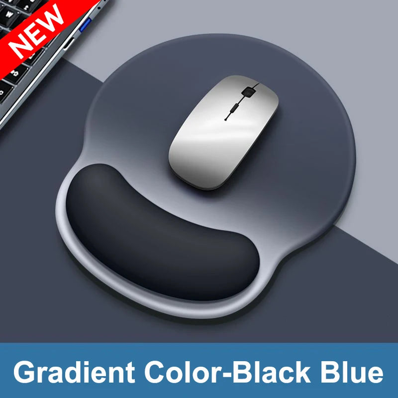Gradient color mouse pad, comfortable wrist rest, non-slip mouse pad, soft mouse pad and wrist rest, computer desktop mouse pad