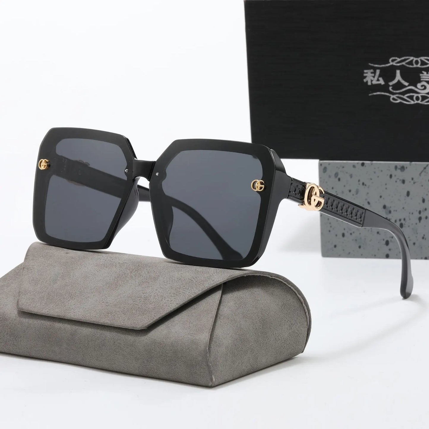 2025 New Sunglasses Women Large Frame Sun Glasses UV Protection Female Eyeglasses Ladies Gafas De Sol Mujer  Gafas De Sol Mujer