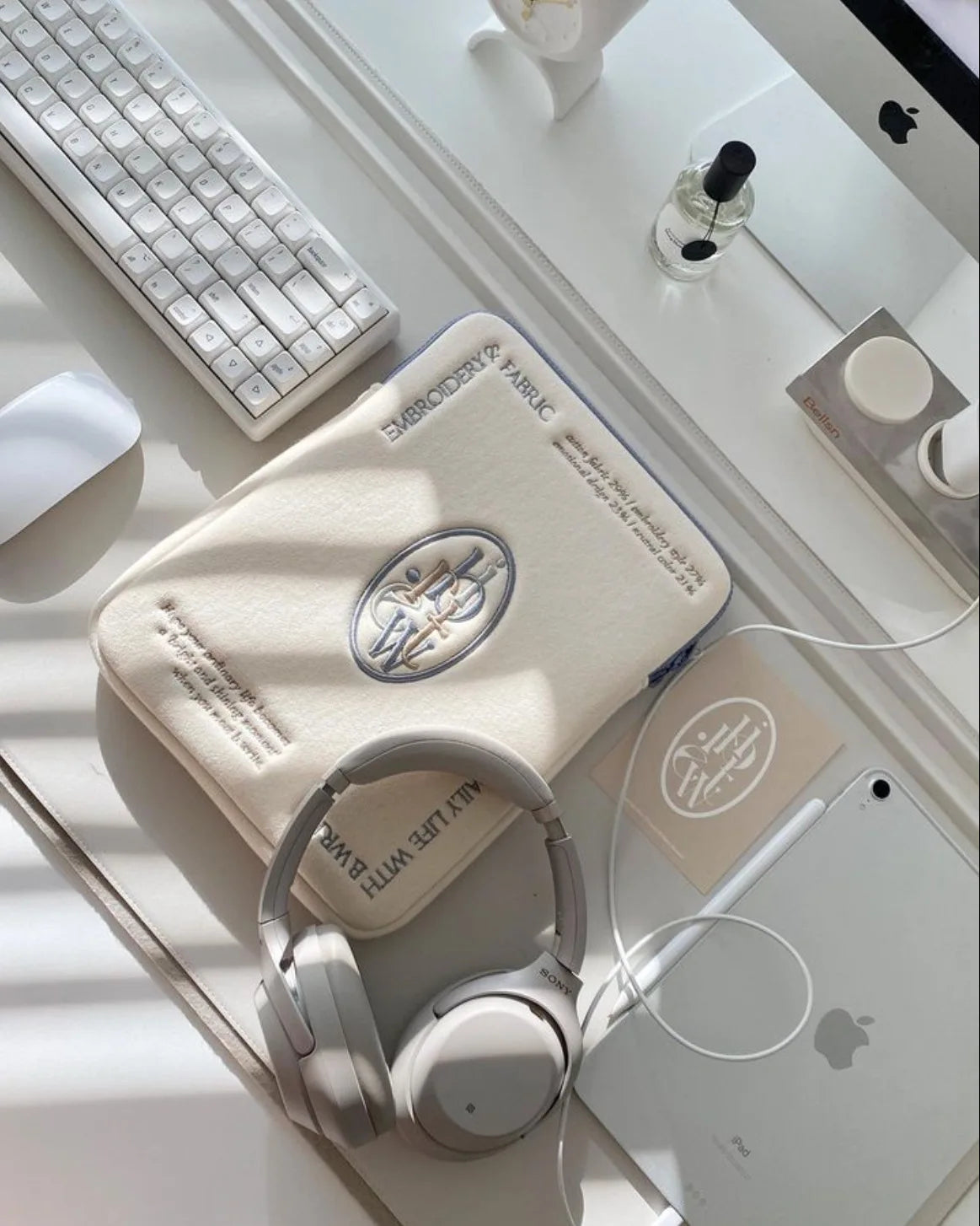 Ins Simple Letter Tablet Bag Computer Case for Ipad Pro 11 12.9 Air4 5 10th Protective Case Macbook Dell Lenovo 14 15.6'' Bag