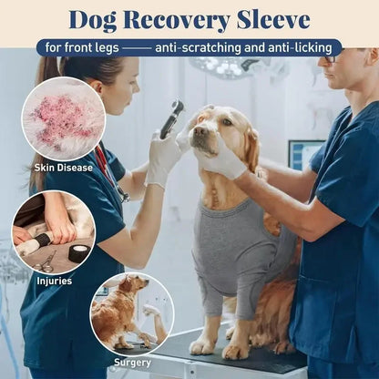 Dog Leg Sleeve To Stop Licking Dog Elbow Brace Front Legs Protective Sleeve Anti-lick Dog Knee Pads For Small Medium Large Dogs
