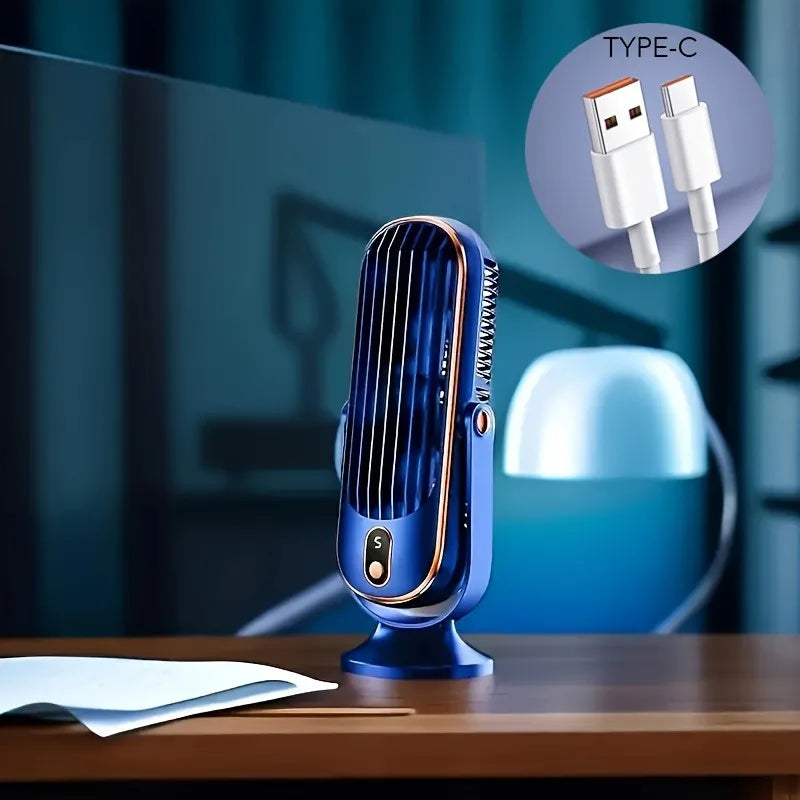 Portable USB Fan | 5 Speeds, 720° Swivel, Quiet Cool Breeze, Air Circulation, Indoor/Outdoor Use, Ideal For Home, Office, Trave