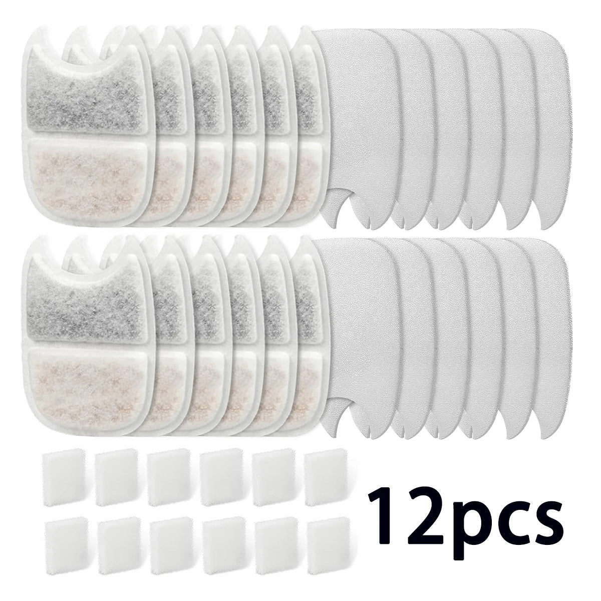 Replacement Filters Pet Cat Water Dispenser Filters Accessorie Replacement Filters for Cat Water Fountain Activated Carbon