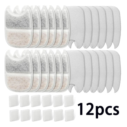 Replacement Filters Pet Cat Water Dispenser Filters Accessorie Replacement Filters for Cat Water Fountain Activated Carbon