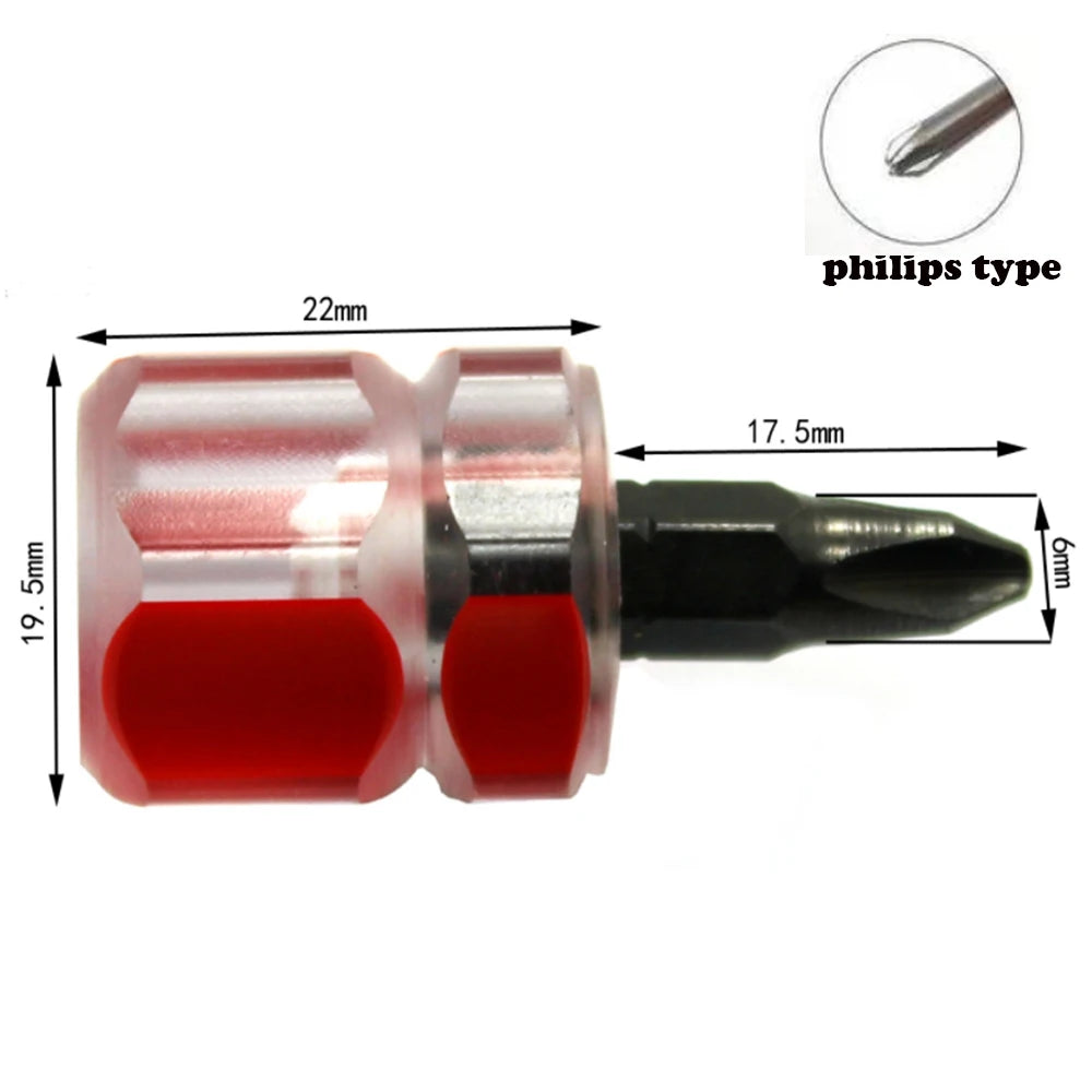 Screwdriver Kit Set Mini Small Portable Radish Head Screw Driver Precision Car Repair Tools Transparent Handle Repair Hand Tools