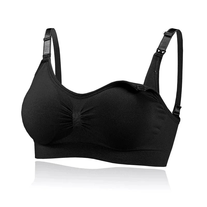 1/2/3PCS No Steel Ring with Sports Pad Bra Breastfeeding Non-sagging Vest-style Pregnant Women's Clothing Underwear Front Buckle