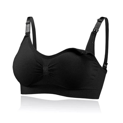1/2/3PCS No Steel Ring with Sports Pad Bra Breastfeeding Non-sagging Vest-style Pregnant Women's Clothing Underwear Front Buckle