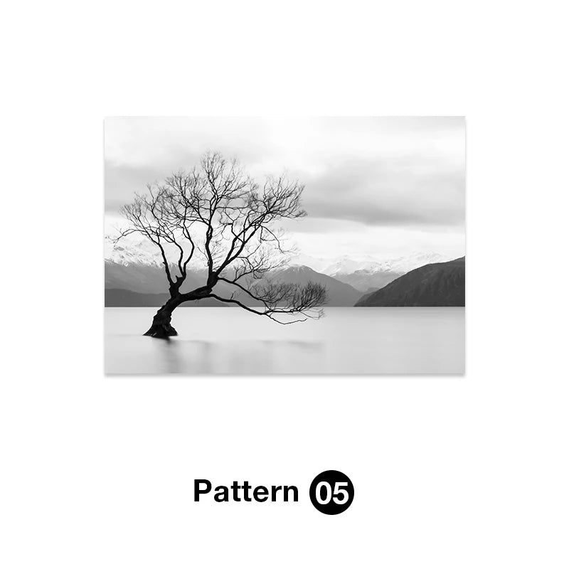 Nordic Home Decor Peace Nature Green Botanical Wall Posters and Prints Canvas Painting Art Pictures for Living Room Wall Decor