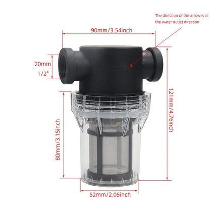Garden Watering Filter 1/2'' 3/4'' 1'' Plastic Irrigation System Impurity Prefilter Aquaculture Household Water Pipe Filter