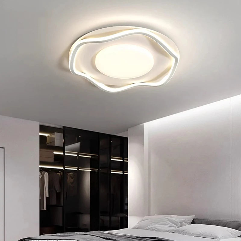 Modern LED Chandelier Ceiling Light Lustre Minimalist Design Bedroom Dining Room Living Room Aisle Decoration Home Appliance