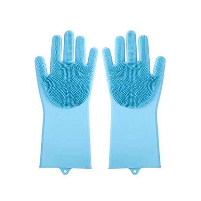 Pet Grooming Bathing Gloves Dog Cat Bathing Shampoo Scrubber Magic Massaging Cleaning Cleanner Sponge Silicon Hair Removal Glove