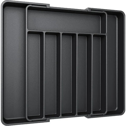 Adjustable Pantry Organizer Utensil Cutlery Drawer  for Forks Knives Silverware Expandable Kitchen Drawer Kitchen Organizer Tray