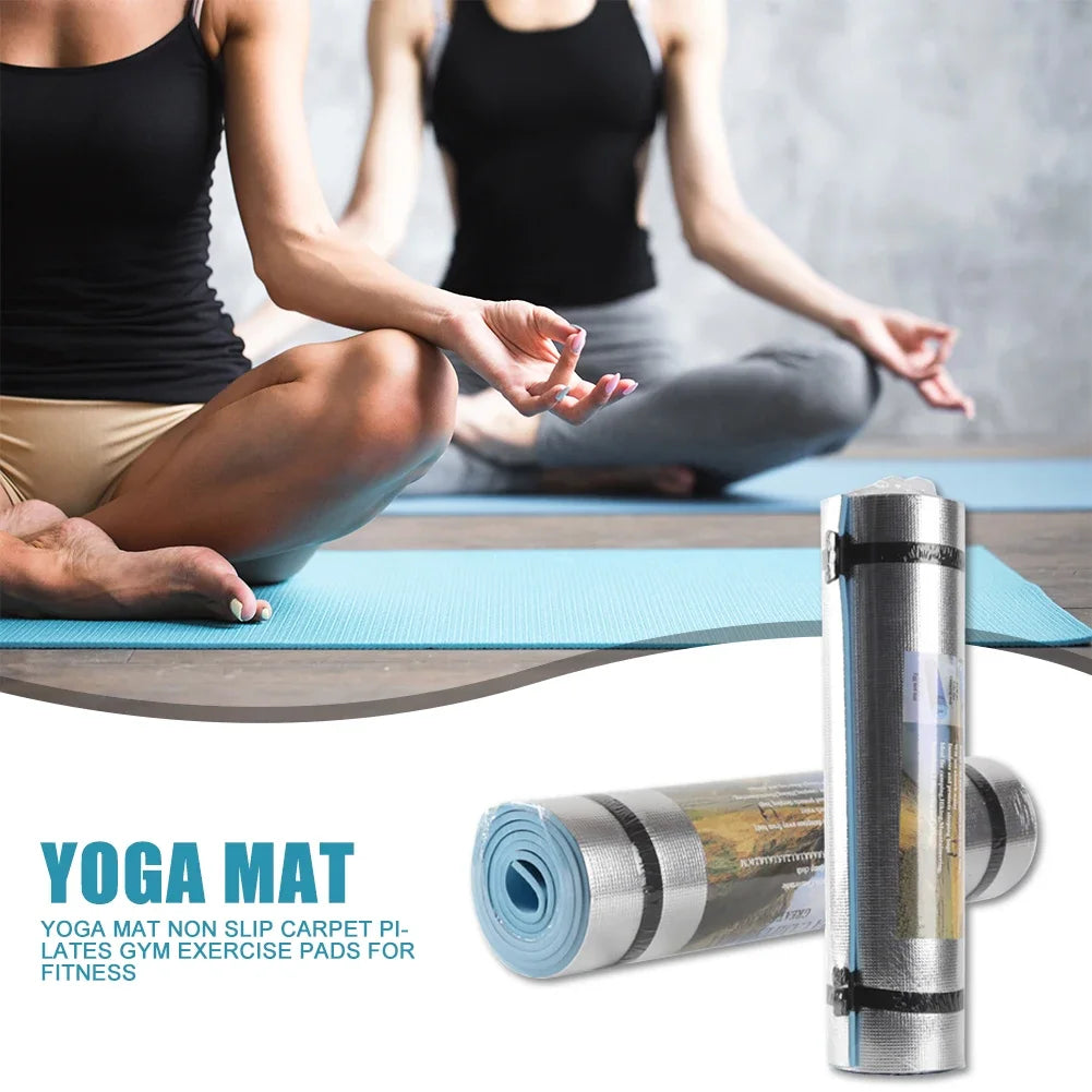 6mm Thick EVA Yoga Mat Moisture-proof Outdoor Camping Picnic Mat 71x20 inch Multifunctional Exercise Gym Fitness Workout Mat