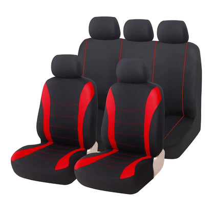5-seat Full-coverage Car Seat Covers, Breathable Fabric, Wear-resistant, Fits Most Car Models, All-season Use Seat Accessories