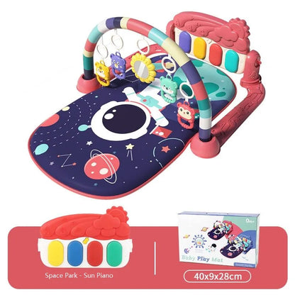 Baby Fitness Racket Piano Toy Newborn Baby Music Pedal Piano Fitness Equipment Soft Detachable Baby Climbing Mat Pedal Toy