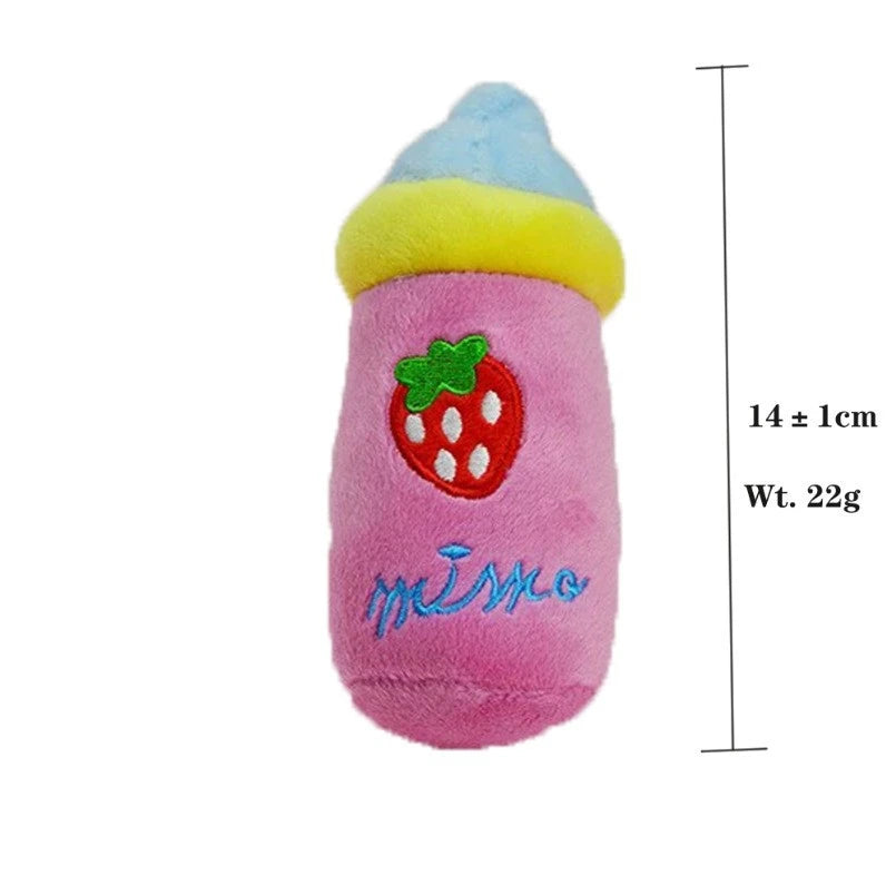 Dog Squeaky Toys Plush Animal Fruit Food Toy Durable Chew Interactive Toys Small Medium Dogs Cats Puppy Pet Supplies