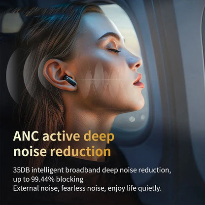 Lenovo V10 Touch Screen Headphones ANC Bluetooth 5.4 Noise Cancelling Earphones HiFi Stereo Wireless In-Ear ENC Earbuds With Mic
