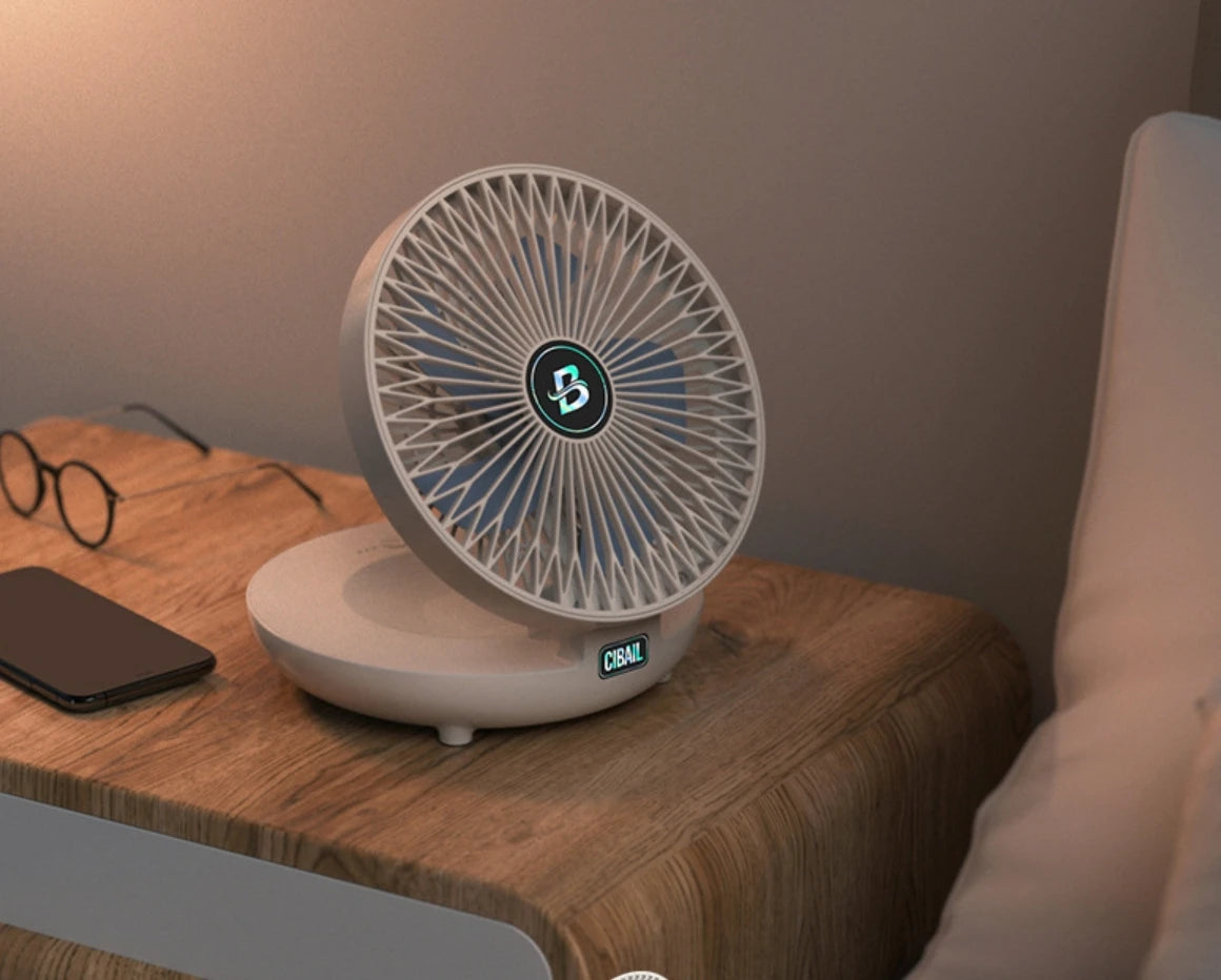 Foldable Portable Fan, Three-Speed Wind Control, USB Powered Mini Fan, Compact for Easy Storage at Home & Dorm